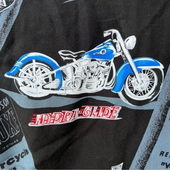Vintage Harley-Davidson x Tori Richard Button Front Sleeveless Top Medium Hawaii - Picture 7 of 13
